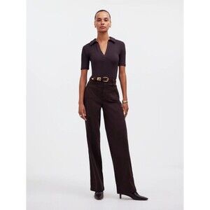 Madewell Emmett Wide-Leg Pant: Patch Pocket Edition Brown Size 26 Minimalist